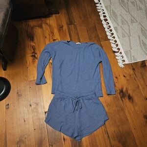 Women's Blue Pajama Set